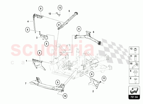 Part Diagram for Lamborghini 470813623B