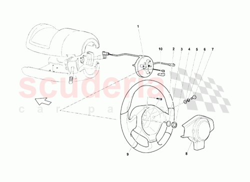 Part Diagram for Lamborghini 410419091K