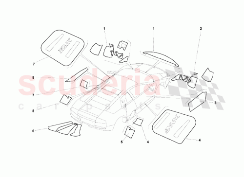 Part Diagram for Lamborghini 310147053