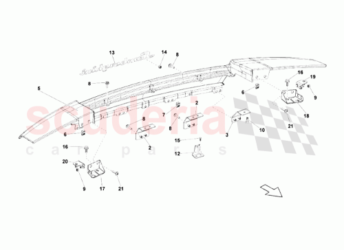 Part Diagram for Lamborghini 407813541C