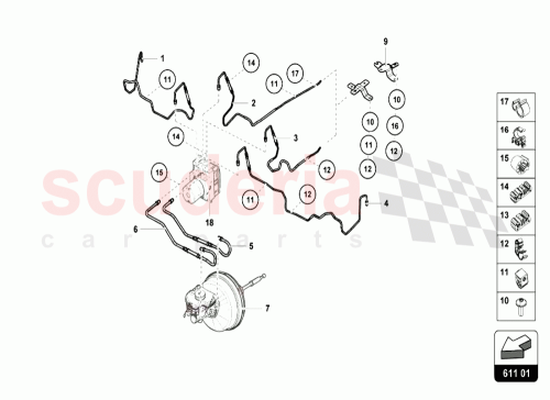 Part Diagram for Lamborghini 4T0614723E