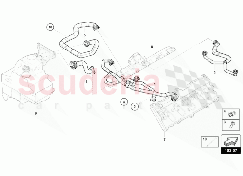 Part Diagram for Lamborghini 07L103209AB