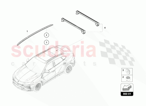 Part Diagram for Lamborghini 4ML860021B3Q7