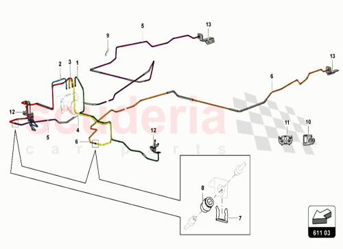 Part Diagram for Lamborghini 470611742F