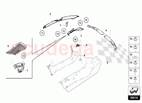 Part Diagram for Lamborghini 4T0802940