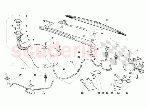 Part Diagram for Lamborghini 418955023B