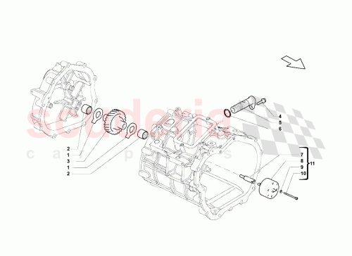 Part Diagram for Lamborghini 086315105