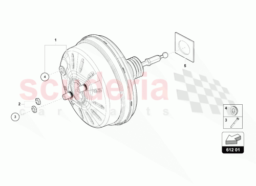 Part Diagram for Lamborghini 4G0612161