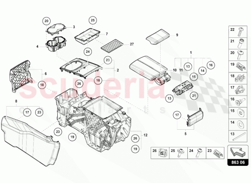 Part Diagram for Lamborghini 4ML863337A6PS