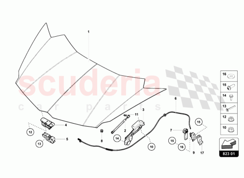 Part Diagram for Lamborghini 470823302A