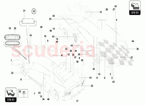 Part Diagram for Lamborghini 470010001B