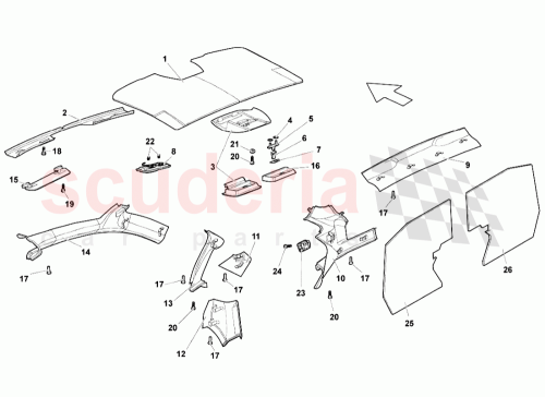 Part Diagram for Lamborghini 418867505