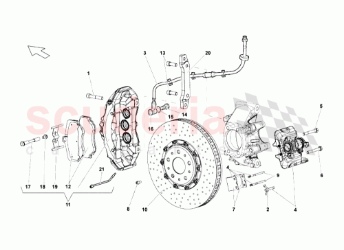 Part Diagram for Lamborghini 410615406M