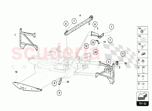 Part Diagram for Lamborghini 470807135C