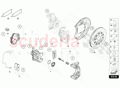 Part Diagram for Lamborghini 4M0698451BH