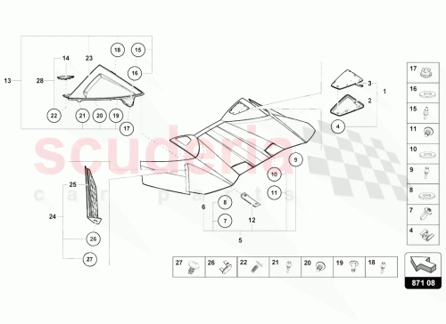 Part Diagram for Lamborghini 4T7825184