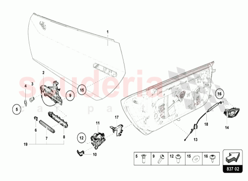 Part Diagram for Lamborghini 4T8831052D