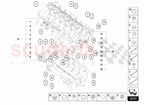 Part Diagram for Lamborghini N0438121