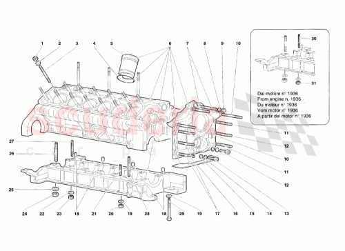 Part Diagram for Lamborghini 008700822