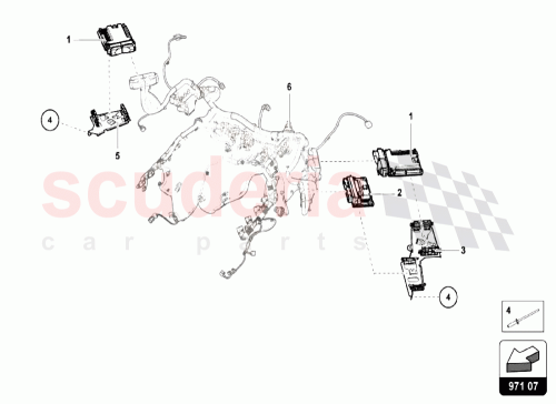 Part Diagram for Lamborghini 4T0907552D