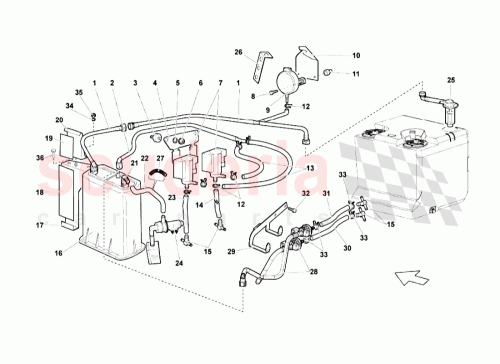 Part Diagram for Lamborghini 470133794A