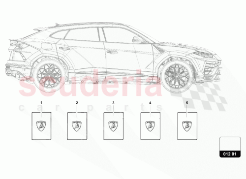 Part Diagram for Lamborghini 4ML012777FA