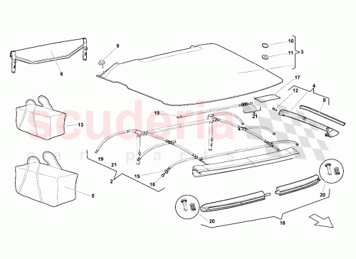 Part Diagram for Lamborghini 417871036A006
