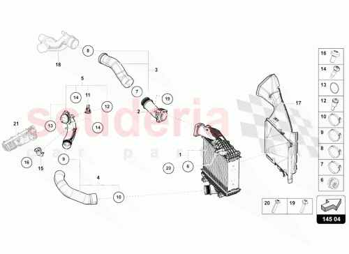 Part Diagram for Lamborghini 4M0145980C