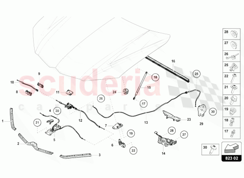 Part Diagram for Lamborghini WHT007230