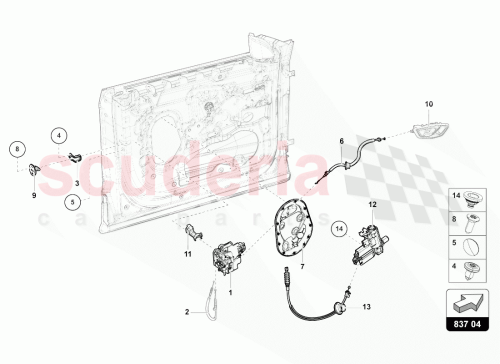 Part Diagram for Lamborghini 4K1837015K