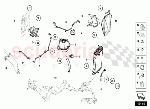Part Diagram for Lamborghini 4S0121081C