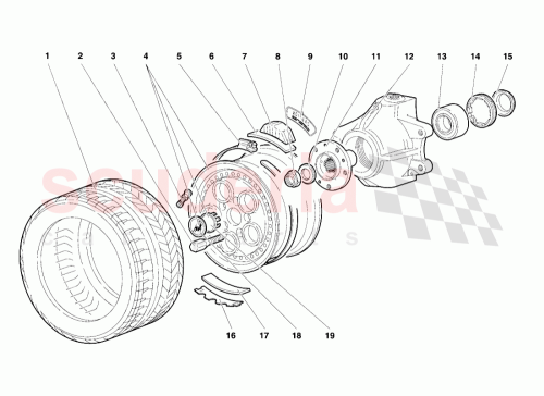 Part Diagram for Lamborghini 005127258