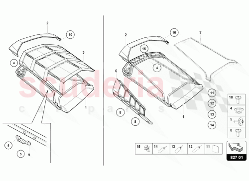 Part Diagram for Lamborghini 4T0827949C