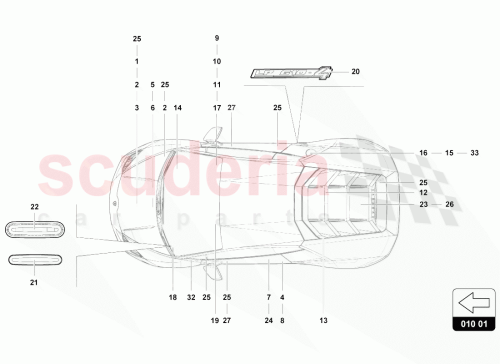 Part Diagram for Lamborghini 4T0010552A