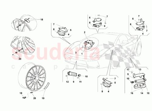 Part Diagram for Lamborghini 400601361C
