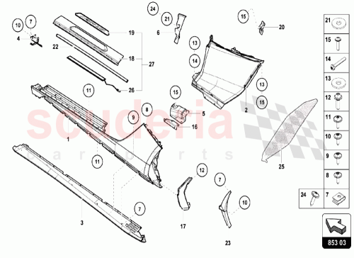 Part Diagram for Lamborghini 470853370