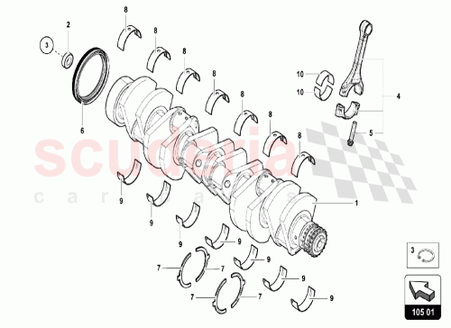 Part Diagram for Lamborghini 07M105933A