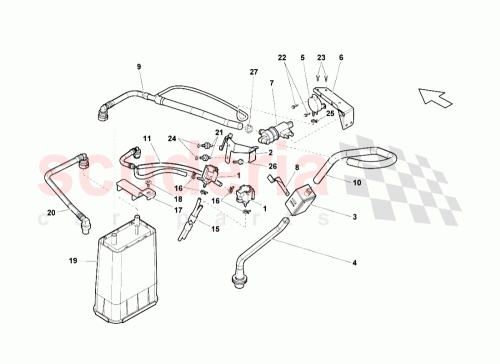 Part Diagram for Lamborghini 407201181B