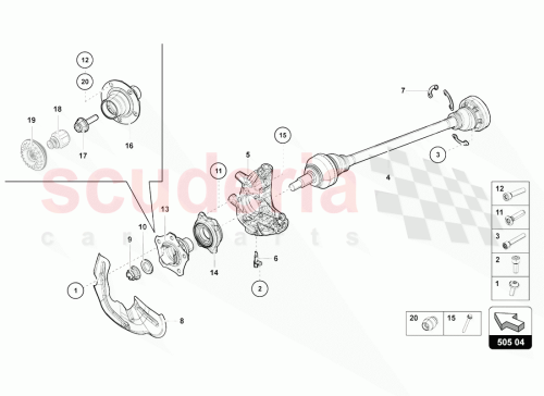 Part Diagram for Lamborghini 470501204N