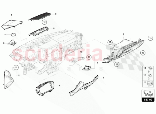 Part Diagram for Lamborghini 4ML8572276PS