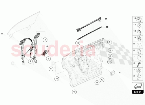 Part Diagram for Lamborghini 4ML839476A3Q7