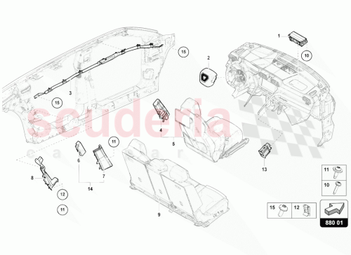 Part Diagram for Lamborghini 4ML880201A6PS