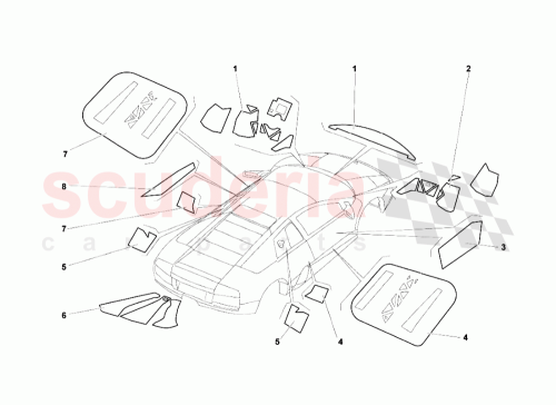 Part Diagram for Lamborghini 310147075