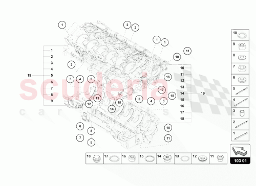 Part Diagram for Lamborghini 07M103011N