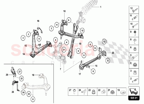Part Diagram for Lamborghini 470941287F