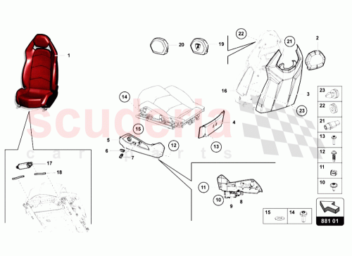 Part Diagram for Lamborghini 470881003A