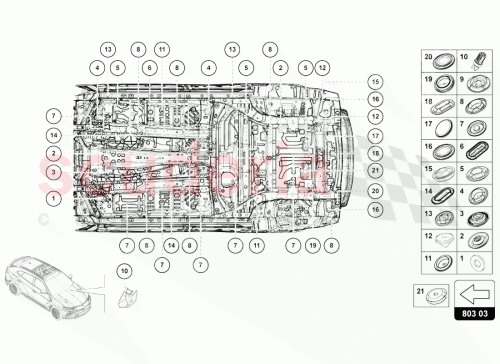 Part Diagram for Lamborghini N10246001