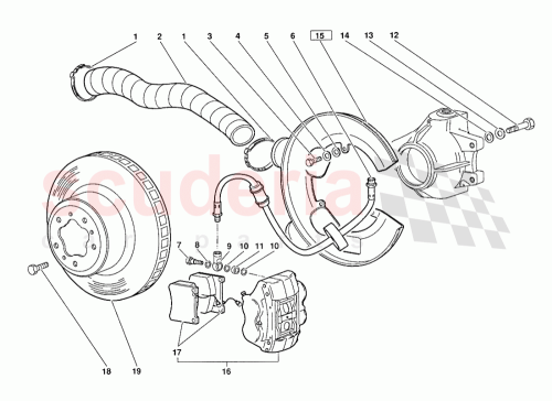 Part Diagram for Lamborghini 008101219