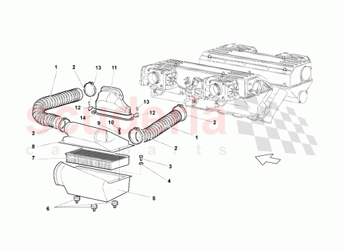 Part Diagram for Lamborghini 07M133494