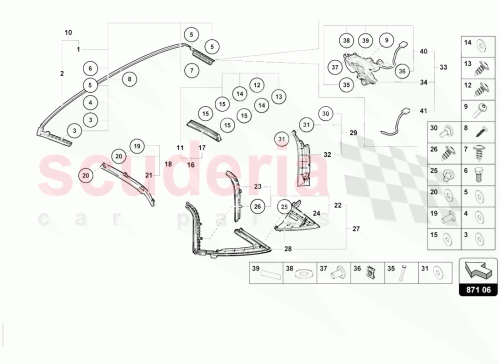 Part Diagram for Lamborghini 4T7871384
